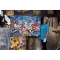 thumbnail image 4 of Startonight Canvas Wall Art Abstract - The Hidden World of Marine Creatures Painting - Large Artwork Print for Living Room 32" x 48", 4 of 6