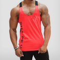 thumbnail image 3 of Men Gym Singlet Tank Top shirt Stringer Bodybuilding Y-Back Muscle Fitness Vest, 3 of 6