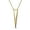 Gold, variant on Bling Jewelry Womens Minimalist Triangle Pendant Necklace in Sterling Silver