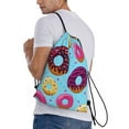 thumbnail image 3 of Bingfone Donuts Drawstrings Backpacks Bags For Men Women Gym Drawstrings Bag, 3 of 9