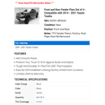 thumbnail image 2 of Front and Rear Fender Flare Set of 4 - Compatible with 2014 - 2021 Toyota Tundra 2015 2016 2017 2018 2019 2020, 2 of 4