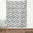 thumbnail image 3 of Ambesonne East Fabric by the Yard Upholstery, Sakura Blooom Silhouette, 3 Yards, Black White, 3 of 4