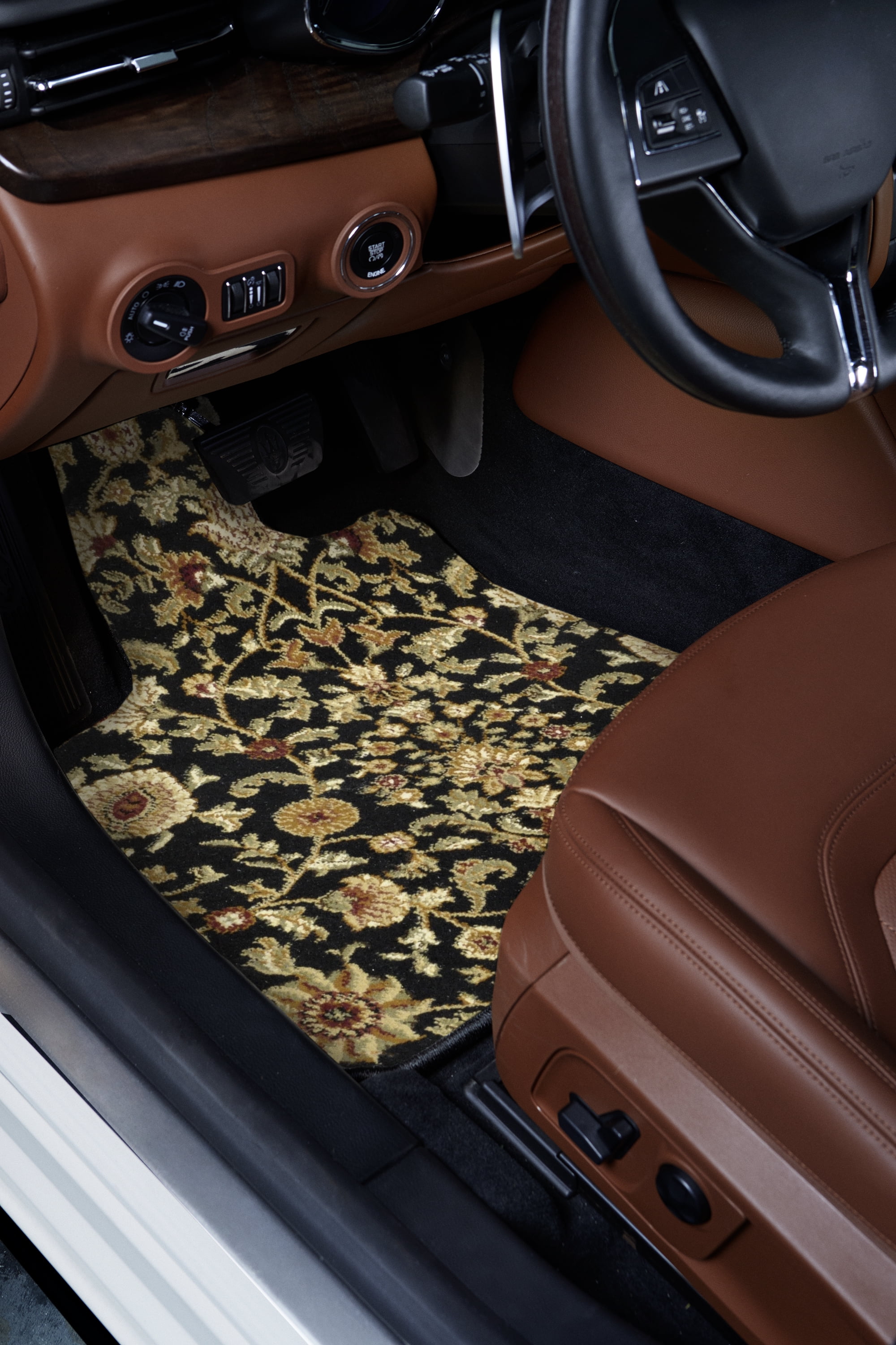 GGBAIlEY Car Mats Oriental Carpet, Custom Fit Car Floor Mats For Chevrolet Silverado 2500 HD 2010–2019