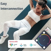Smart Scale for Body Weight，Highly Accurate Scale for Weight，Digital Weighing Scale with BMI, Body Fat, Muscle Mass, Accurate Home User Health Equipment Sync Apps，400Ib