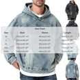 thumbnail image 3 of Turilly Hoodies Men Denim Hoodie Long Sleeve Casual Hooded Jacket With Front Pocket, 3 of 6