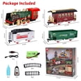 thumbnail image 5 of AOKESI Electric Train Set Around The Christmas Tree with Smoke, Sound & Light,  Remote Control Train Toys Kids Rechargeable Electric Train for Kids Age 3-8, Green, 5 of 8