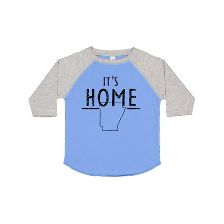 

Inktastic It s Home- State of Arkansas Outline Distressed Text Gift Toddler Boy or Toddler Girl T-Shirt