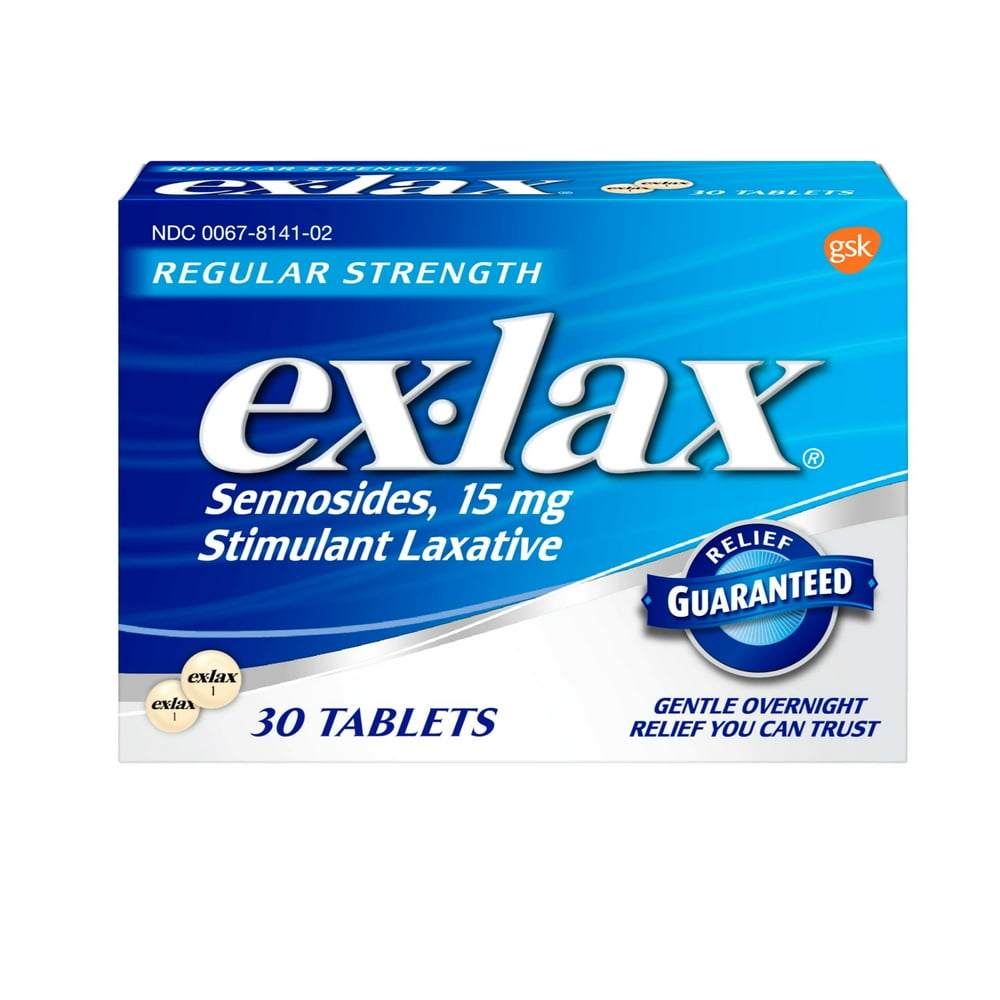 ExLax Stimulant Laxative Pills Regular Strength 1mg