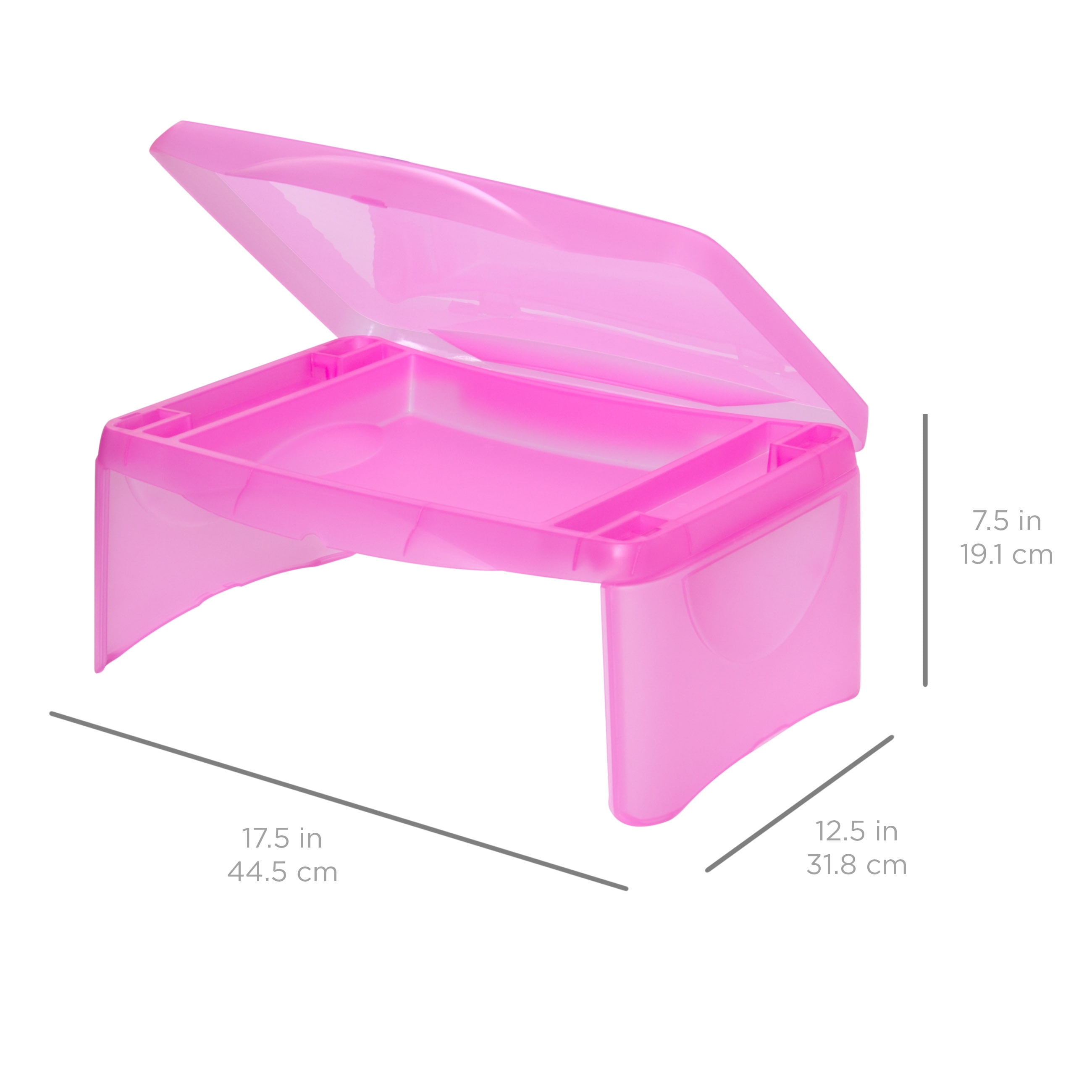 Best Choice Products Kids Folding Lap Desk W Storage Pink