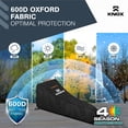 thumbnail image 4 of KNOX Housse pour Machine à Ramper, Housse de Protection 600D Imperméable et Antipoussière, Compatible avec les Machines à Ramper Concept 2 Modèle D, Comprend un Sac de Rangement au Design 2-en-1, Poignées Réfléchissantes, 95 Pouces x 24 Pouces x 40 Pouces, 4 of 7