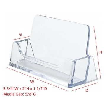 T'z Tagz 2 New Clear Vertical Business Card Holders Tabletop Display ...