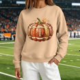 thumbnail image 7 of LIZUOJUN Crewneck Sweatshirt for Women Oversized Pullover Football Pumpkin Graphic Long Sleeve Casual Game Day Outfits for Women Fall Halloween Cozy L, 7 of 7