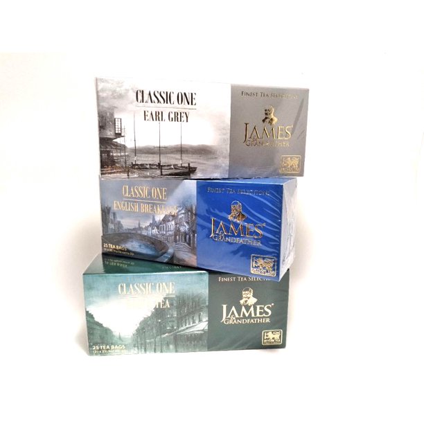 PURE CEYLON TEA English breakfast, Green tea, Earl grey. 25 Tea bags