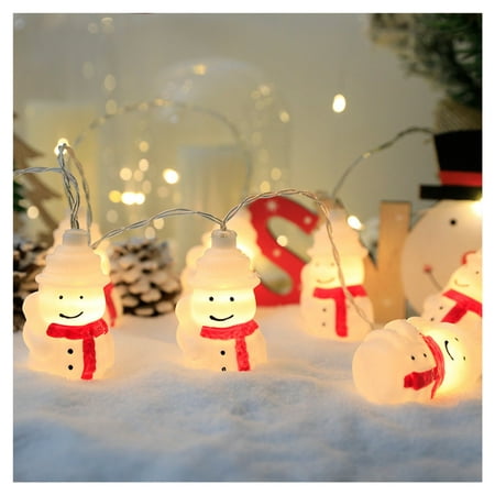 

Christmas Lights Set LED Xmas Tree/Snowman/Santa/Clown Shape Pendant Lights Lights for Party Supplies Scarf Snowman 3 meters 20 LEDs