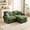 Green-76.3''-2+1, variant on 103.9'' Oversized Cloud Sectional Sofas, Glossy Chenille 3-Seater Couches with 2 Ottomans, Modern Modular Couch Set, Comfy U Shaped Sofa for Small Spaces, Living Room, Apartment, Green
