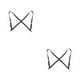 thumbnail image 2 of Minnieouse Unisex Brace Reemplazo de moda Coreano Easy Matching Adultos Portable Elástico Back Braces con 2 Clips Coffe Café 2piezas, 2 of 6