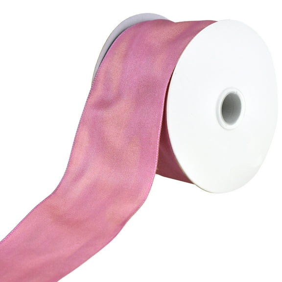 Two-Toned Grosgrain Wired Ribbon, 2-1/2-inch, 25-yard, Mauve
