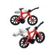 thumbnail image 1 of Gemelos de motocicleta Sunnimix Para camisa joyería de boda plata 1 par, 1 of 5