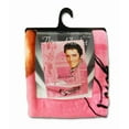 thumbnail image 2 of Elvis The King Presley Pink Cadillac Cozy Throw Blanket, 2 of 5