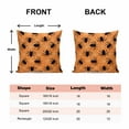 thumbnail image 6 of Throw Pillow Covers 16x16 Inch Set of 2 Cobweb Halloween Decorative Pillow Covers Orange Black Cushion Cover Pillowcase for Sofa Couch Bed Home Decor, 6 of 9