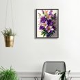 thumbnail image 2 of 5D DIY Con Cuentas Cuadradas Lirio Del 45x45cm Color Morado, 2 of 9