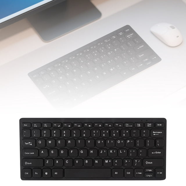 Klonfd Compact Wireless Portable Keyboard With Rechargeable Battery Slim For Travel And Home