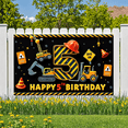 thumbnail image 5 of Yatrandify Construction Theme Happy Birthday Banner Kids Decor Dig In Party Decoration for Birthday Party Kids Celebration Indoor Decoration, 5 of 7