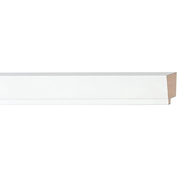 Picture Frame Moulding (Wood) 100Ft Bundle - Traditional White Finish - 1.625" Width - 11/16"
