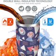 thumbnail image 3 of Modern 30oz Handheld Travel Tumbler with Handle – Double Wall Stainless Steel Insulated Cup, Flip Straw Lid, Leak-Proof & BPA-Free for Hot and Cold Drinks – Durable Coffee & Juice Mug White, 3 of 7