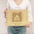 thumbnail image 2 of Darling Souvenir Personalized Engraved Laser Cut Wedding Guest Book Wooden Cover Sign-in Book Registry Guestbook Scrapbook-D4, 2 of 7