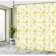 thumbnail image 5 of Ambesonne Banana Shower Curtain, Watercolor Yellow Fruits, 69"Wx75"L, White and Pastel Yellow, 5 of 5