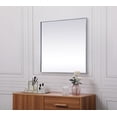thumbnail image 3 of Metal Frame Square Mirror 30 inch in Brass, 3 of 7