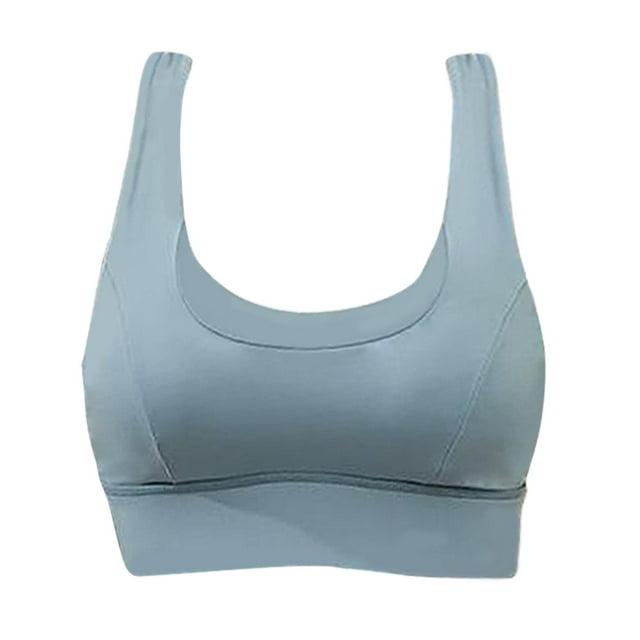 Crop Top Chaleco Bra Shape Wear Jogging Running Ejercicio Azul S Zulema Sujetadores deportivos para mujer High Import