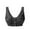 Black, variant on 2 Pack Bras for Women Comfortable Wireless Mature Front Closure Vest Plus Size Soft Cup Everyday Wear Bras