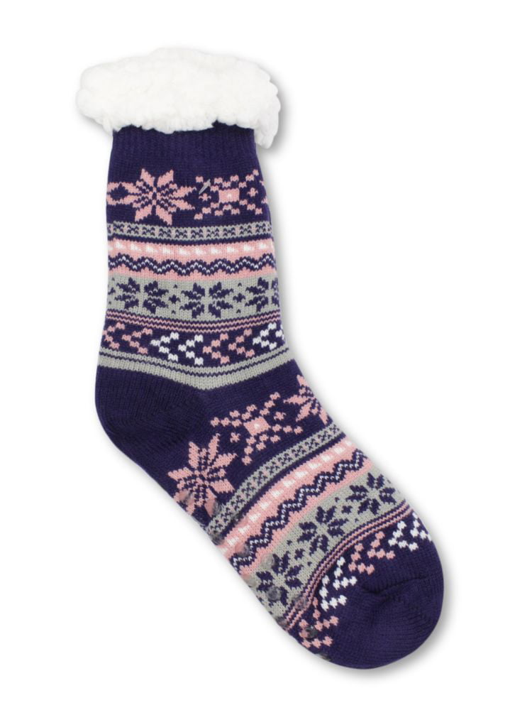NWT Snowflake Argyle Size 9-11 Women's Charter Club Winter Theme Socks 