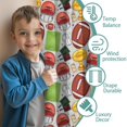 thumbnail image 3 of Blackout Kids Curtains,Gray Football Elements Pattern Childrens Insulated Curtains Set Of 2,Bedroom Essentials,Toddler Room Decor 42"x54", 3 of 5