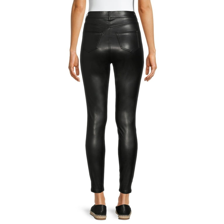 Time and Tru Women's Faux Leather Jegging 