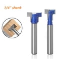 thumbnail image 4 of 1/4 inch Shank T-Slot Router Bit Key Hole Bit Hex Bolt T Slotting Milling Cutter, 4 of 7