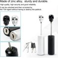 thumbnail image 3 of HUGFEGWE Password Lock, Suitcase Lock Wire Rope Customs Password Skull Lock,Suitable for Suitcases, Backpacks, Computer Cases and Most Belongings (Silver) U2536-0958, 3 of 8