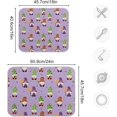 thumbnail image 3 of Coolnut Halloween Gnomes Dish Drying Mat Absorbent Heat Resistant Reversible Dish Draining Mat for Kitchen Countertops Sinks,16"x18", 3 of 6