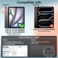 thumbnail image 2 of JETech Case for iPad Air 13-Inch M3/M2 (2025/2024), Slim Stand Hard Back Shell Smart Cover with Auto Wake/Sleep (Black), 2 of 6