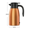thumbnail image 2 of Hi!Fancy 1400ML Car Electric Kettle, Orange, Intelligent Insulated with Temp Display, 2 of 9