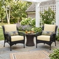 thumbnail image 3 of Aoodor 24'' x 24'' Outdoor & Indoor Deep Seat Cushion Set, furniture pillows and cushions, Olefin Fabric Slipcover and Sponge Foam (Set of 2 Seats, 2 Backs, 2 Lumbar Pillows)-Beige, 3 of 10