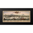 thumbnail image 2 of Visscher 24x12 Black Modern Framed Museum Art Print Titled - Heraklion Panoramic Greece - Visscher 1680, 2 of 5