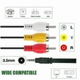 thumbnail image 2 of FITE ON 5ft AV A/V TV Video Cable Compatible with JVC Everio GZ-HM550 B/U HM550 AU GZ-R10 B/U GZ-R10A/U, 2 of 2