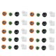 thumbnail image 2 of 10 piezas de madera para Halloween Macarena decoración de Halloween de gato hechas a mano suaves, 2 of 8