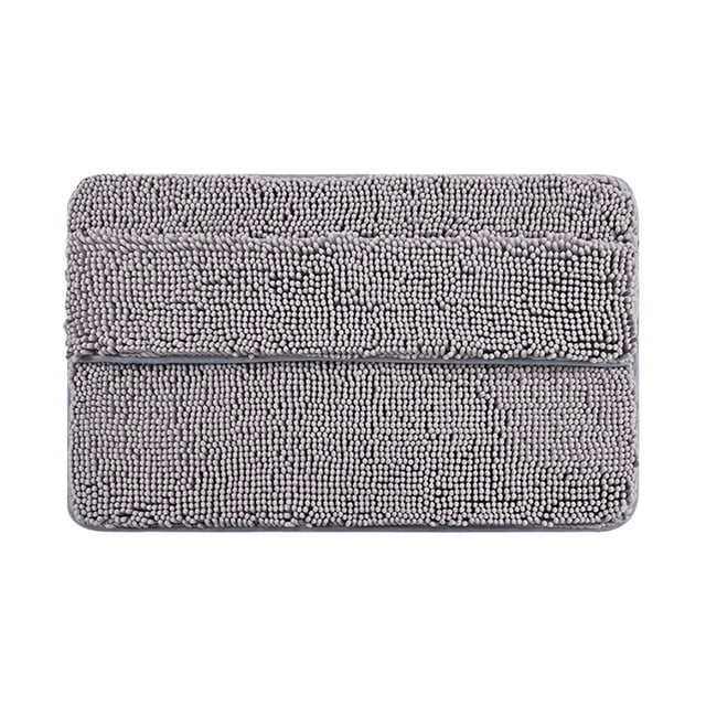 Vwrxbz Chenille Bath Mat 40x60cm Water Absorbent Non Slip Bathroom Rug Thick Soft Washable Shower Mat Foot Rubbing Backing