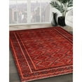 thumbnail image 3 of Ahgly Company Machine Washable Indoor Rectangle Traditional Fire Brick Red Area Rugs, 4' x 6', 3 of 7
