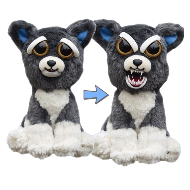 Peluche para perro de peluche, Feisty Pets, Sammy Suckerpunch, 8.5 pulgadas