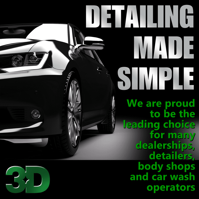3D Waterless Car Wash - Easy Spray Waterless Detailing Spray - No Soap or  Water Needed - Great on Cars, RVs, Motorcycles & Boats 1 Gallon
